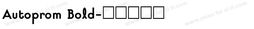 Autoprom Bold字体转换